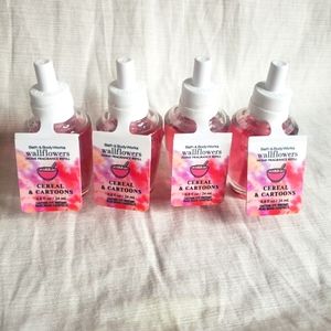 NEW BBW CEREAL AND CARTOONS WALLFLOWER REFILLS. DISCONTINUED.